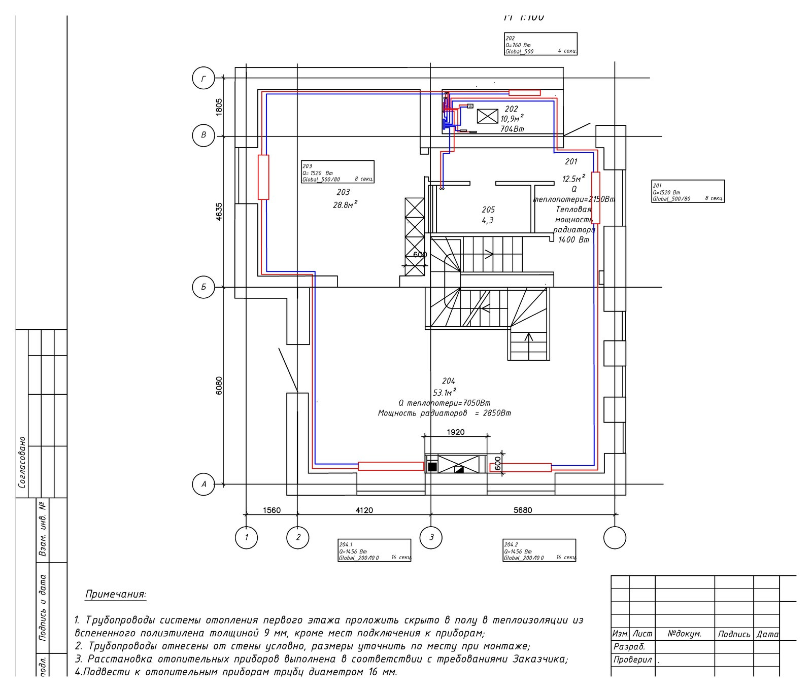 Газовое отопление в доме 265 м2