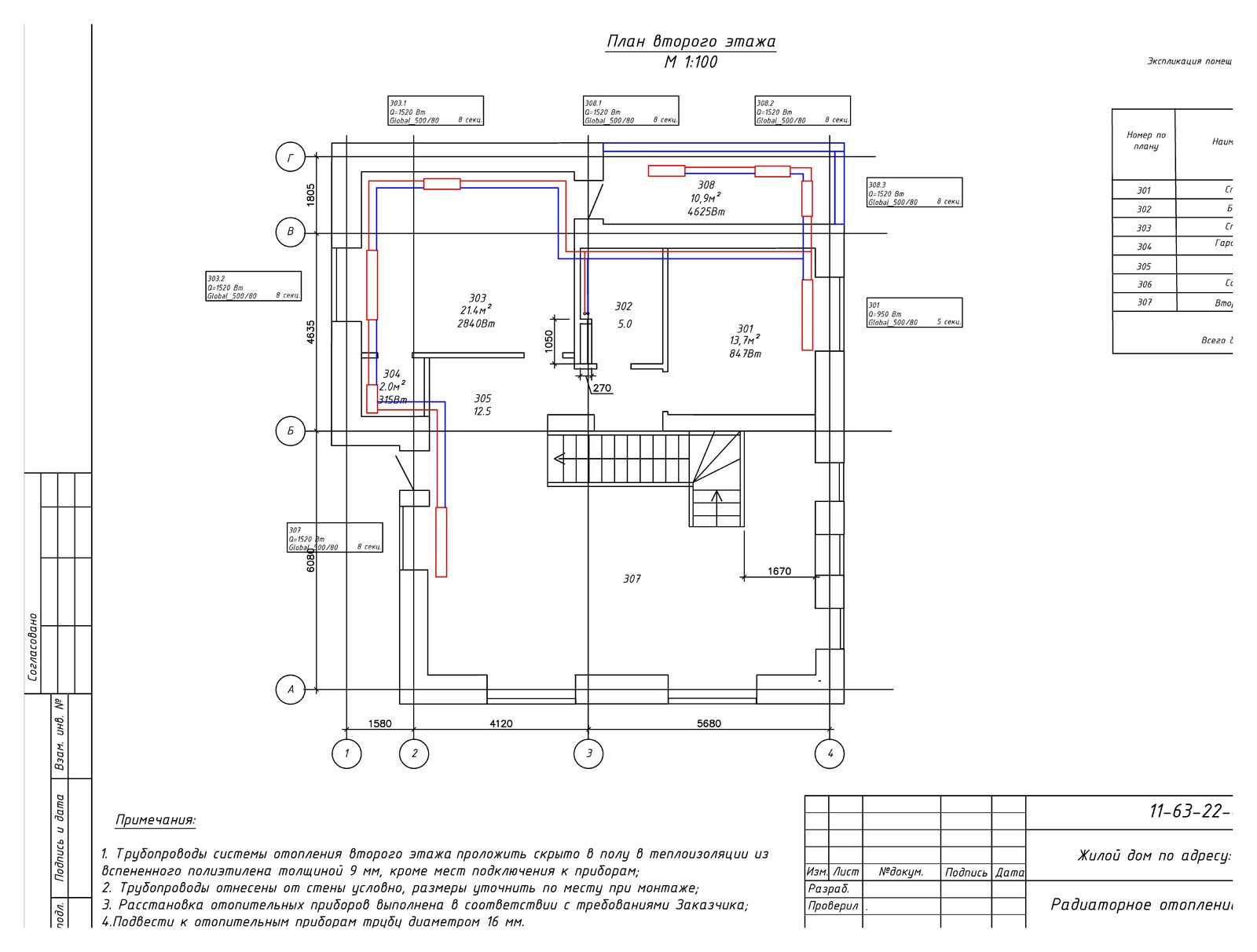 Газовое отопление в доме 265 м2