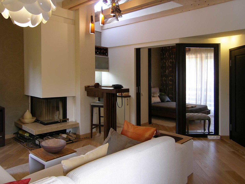 Дом с открытым потолком