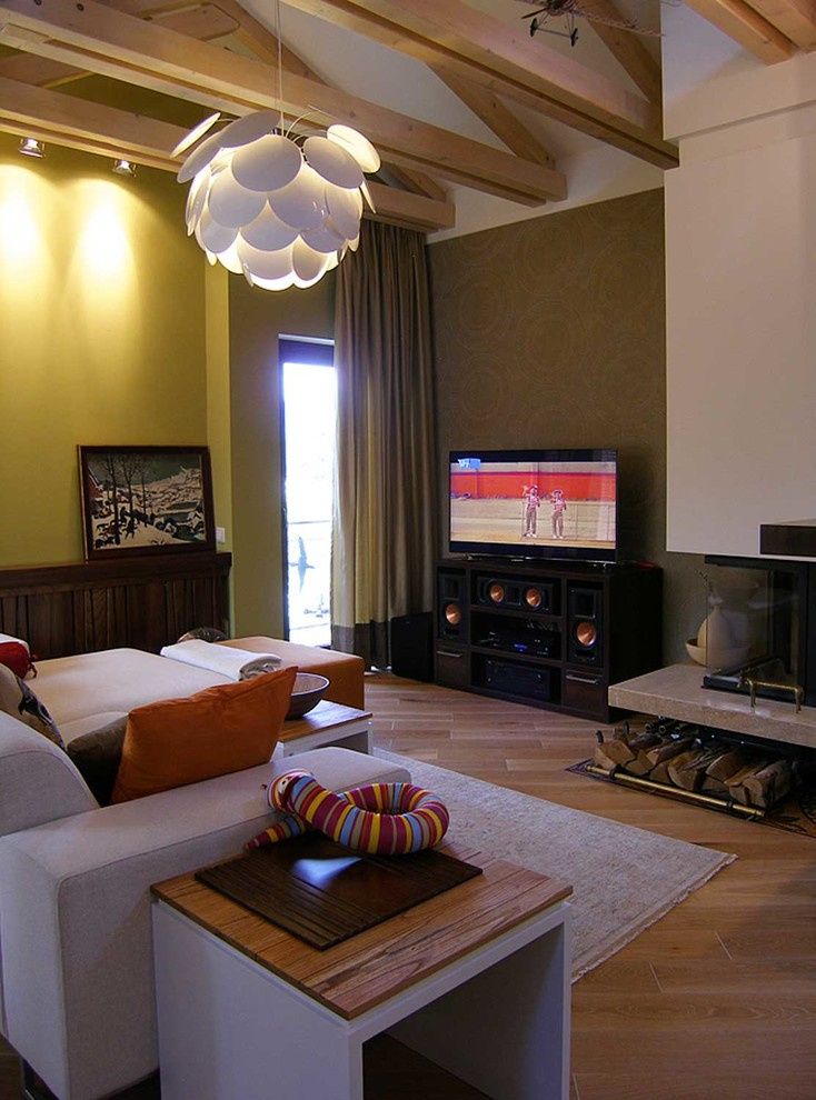 Дом с открытым потолком