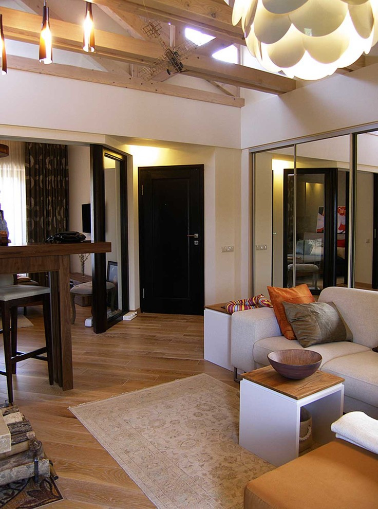 Дом с открытым потолком