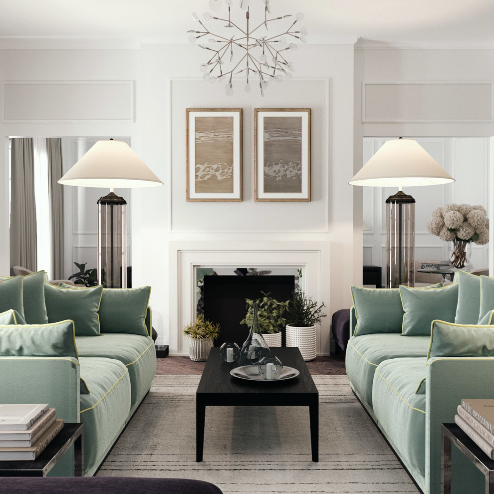 Классическая спальня + гостиная