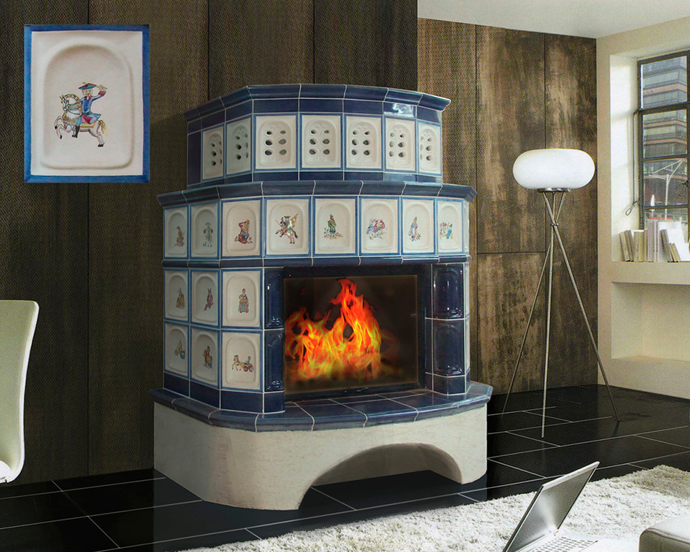 Изразцовые камины и печи