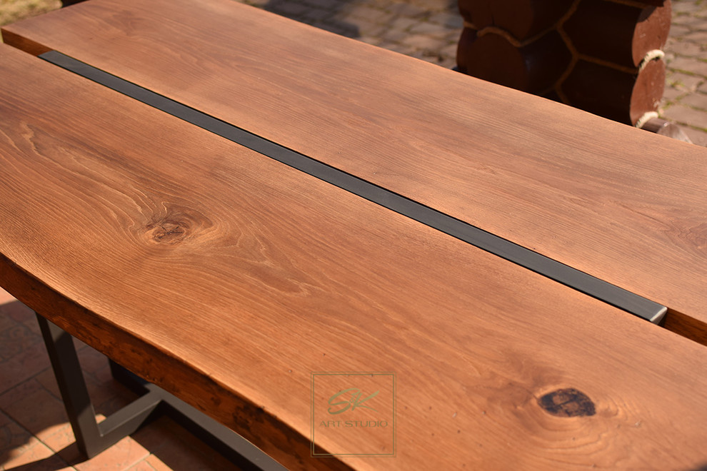 Авторский, обеденный стол «Line» ручной работы от Art Studio S&K
