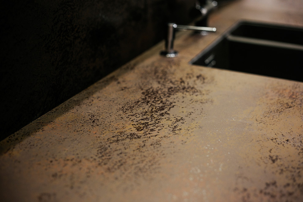 Керамическая столешница с врезной мойкой