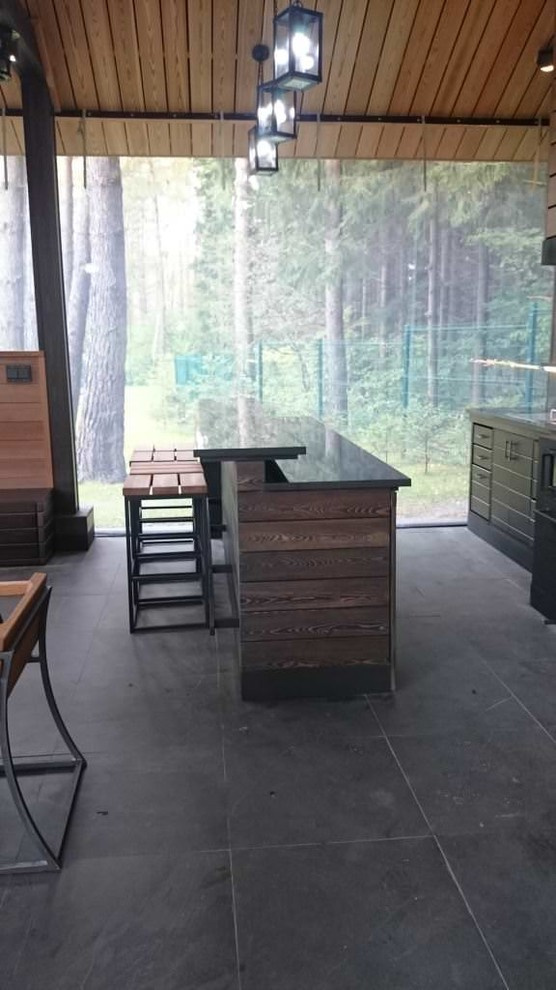 Открытая беседка в Заокских просторах