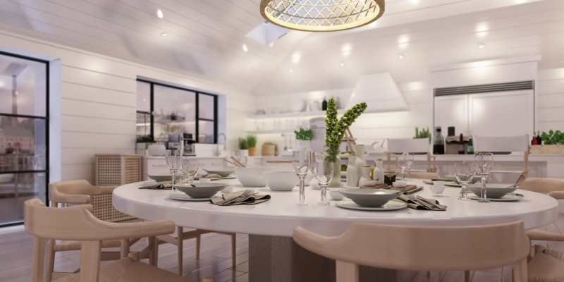 Обложка проекта: Концепция интерьера кухни-гостиной загородного дома