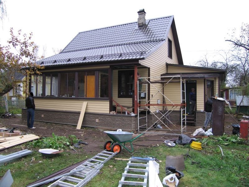 Обложка проекта: Отделка фасада сайдингом Mitten