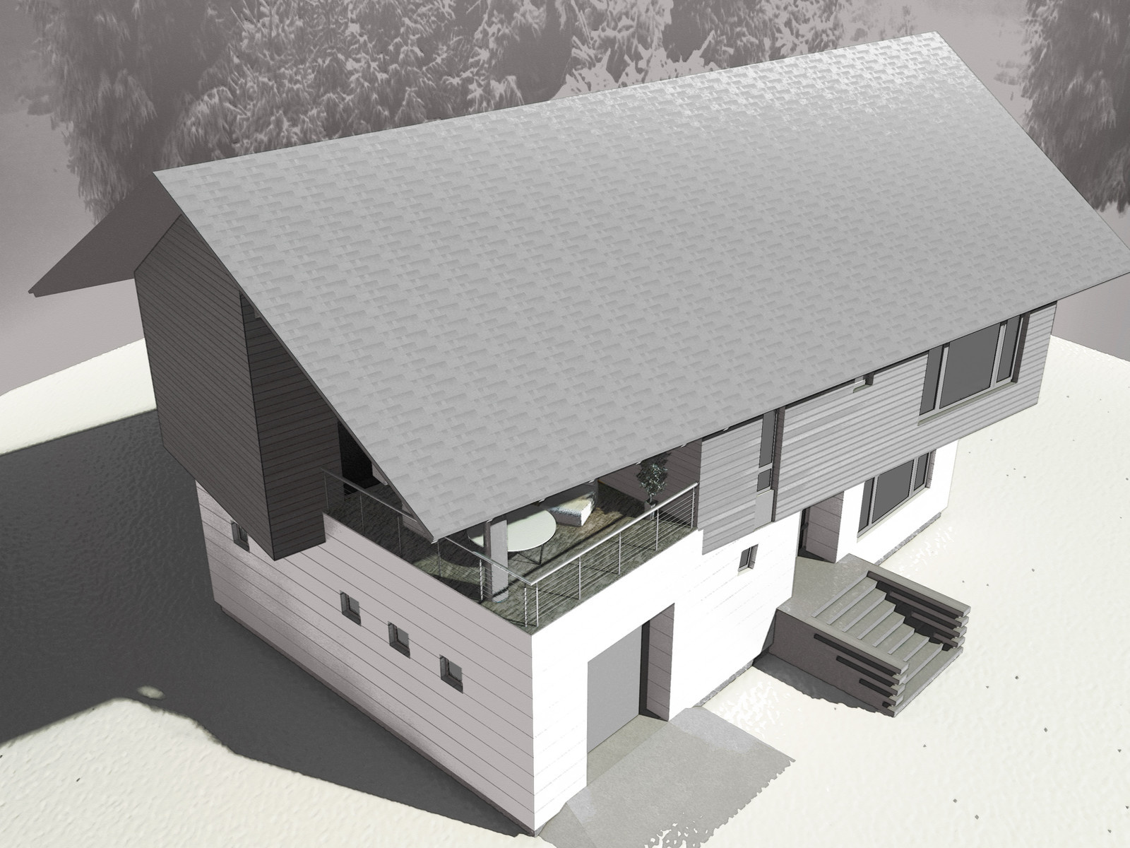 Дом на готовом фундаменте.