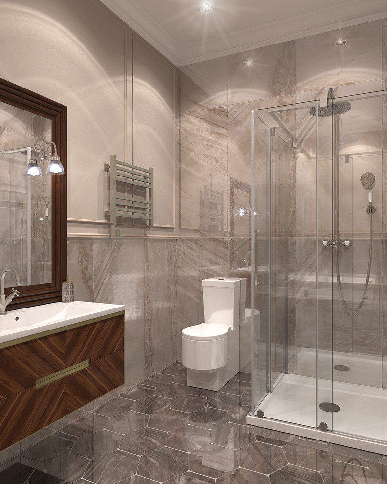 Project of Interiors at private flat at Molodogvardeyskaya Street, Moscow