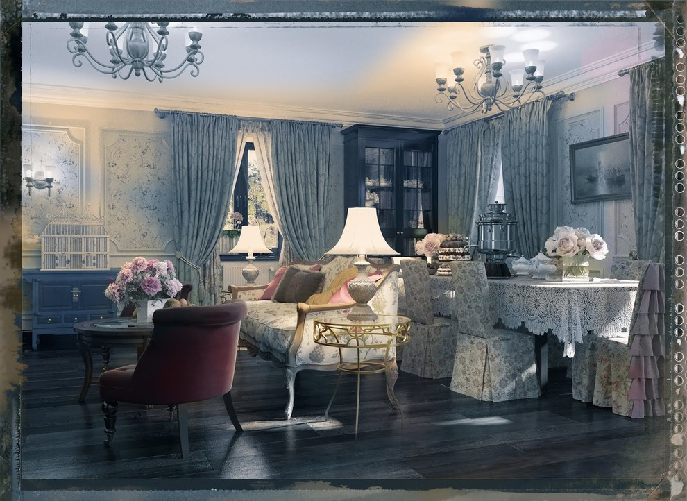 Tatyana's Cottage: interior design and visualizations of mansion in the Russian