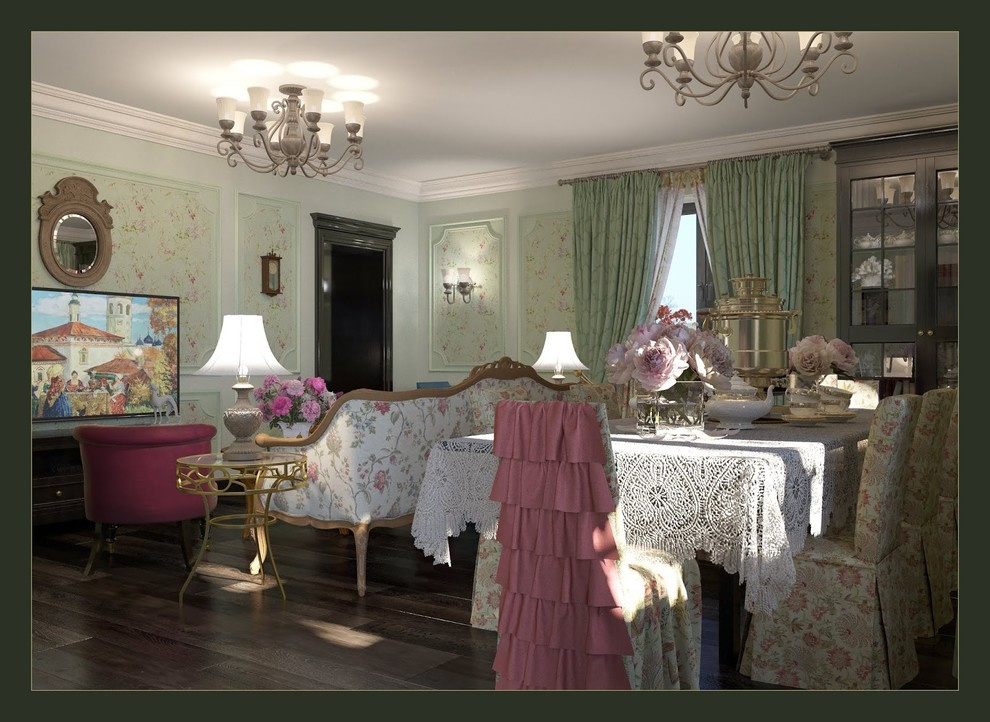 Tatyana's Cottage: interior design and visualizations of mansion in the Russian