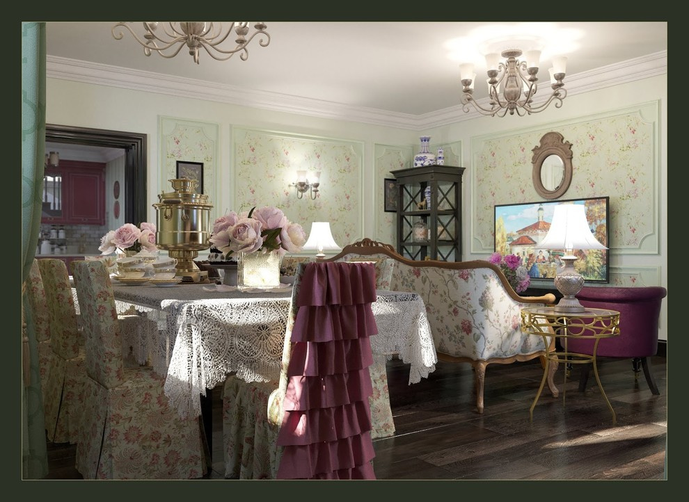 Tatyana's Cottage: interior design and visualizations of mansion in the Russian
