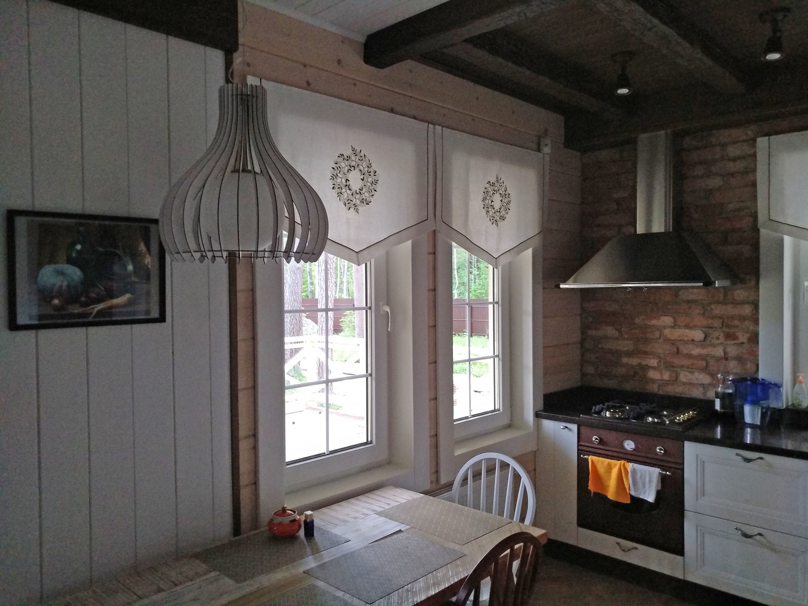 Шторы в загородный дом.