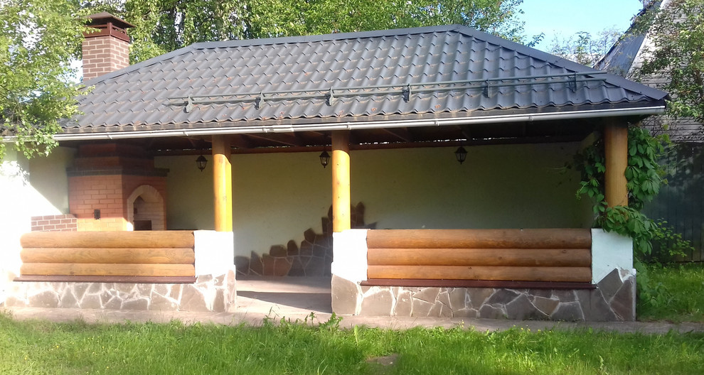 Беседка до остекления