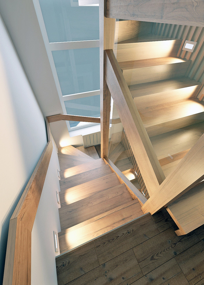 Дизайн интерьера таунхауса в современном эко стиле