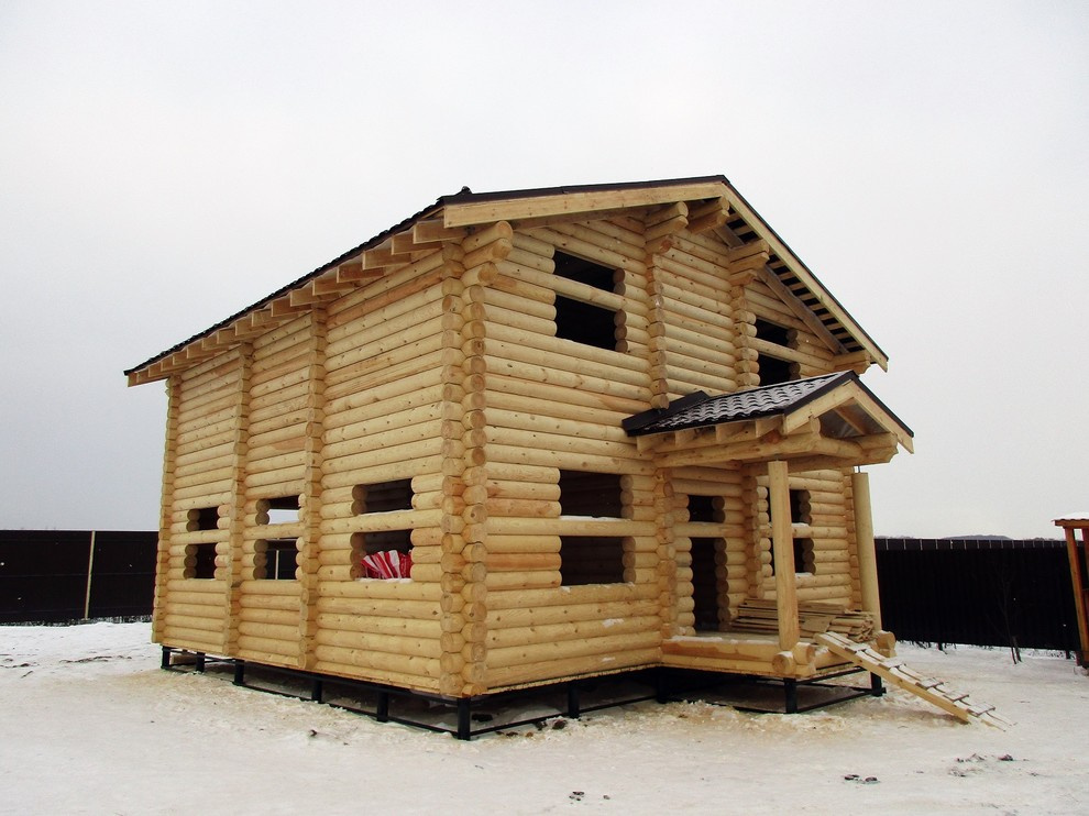 Обложка проекта: Дом из оцилиндрованного бревна 240мм  9000х9000