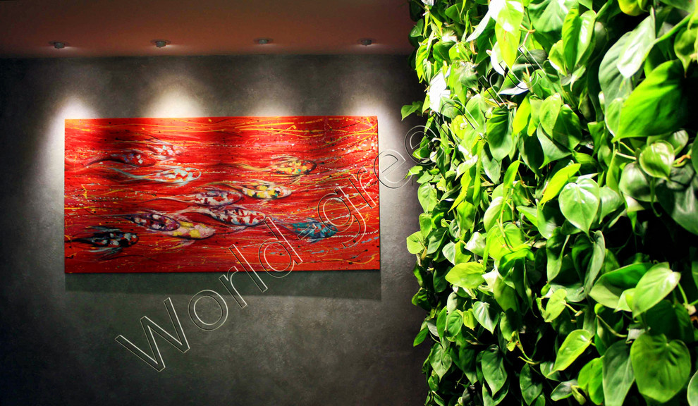 Фитостена в квартире на ул.Есенино