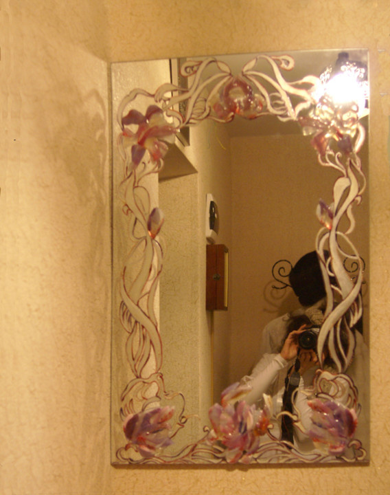 Зеркала витражные,фьюзинговые,эгламизе.