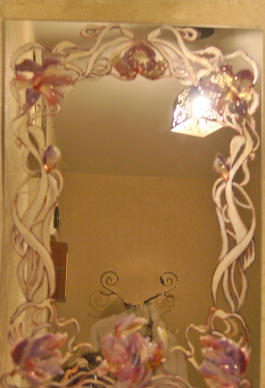 Зеркала витражные,фьюзинговые,эгламизе.