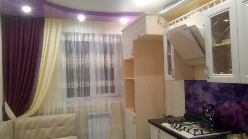 кухня с лиловым акцентом