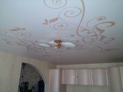 Арт печать на натяжных потолках.