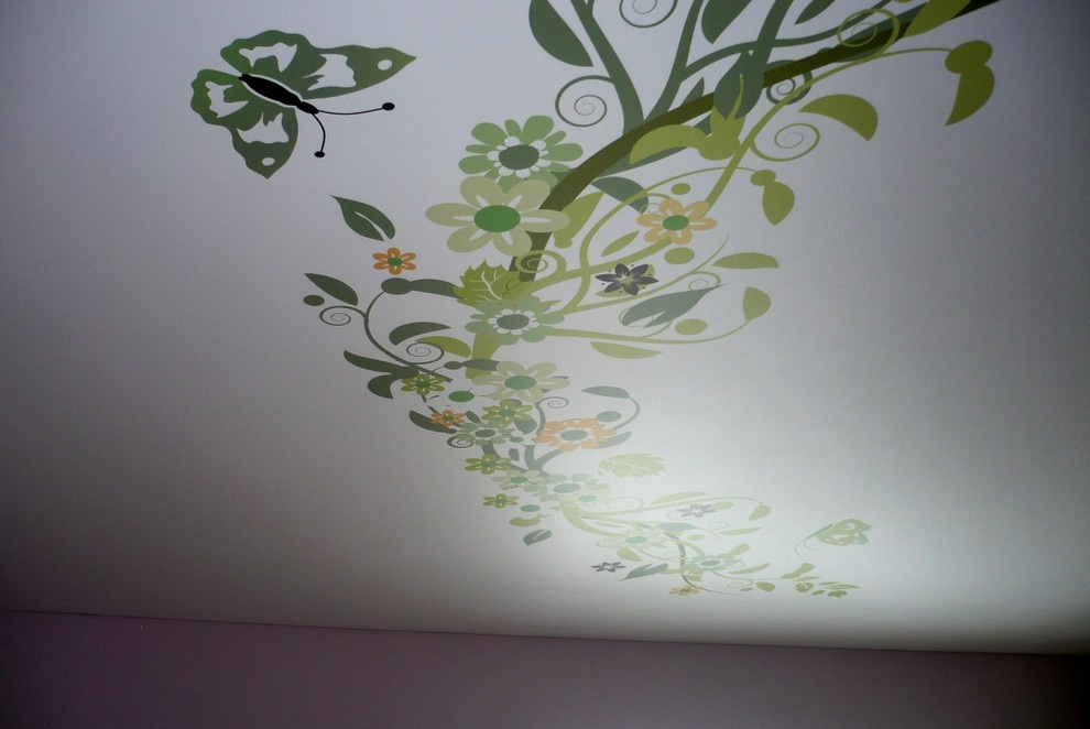 Арт печать на натяжных потолках.