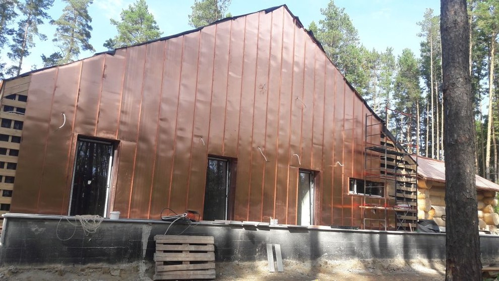 Устройство кровельных и фасадных конструкций с фальцевым медным покрытием