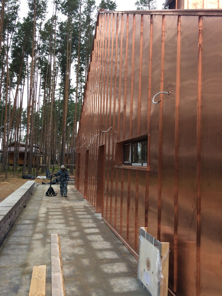 Устройство кровельных и фасадных конструкций с фальцевым медным покрытием