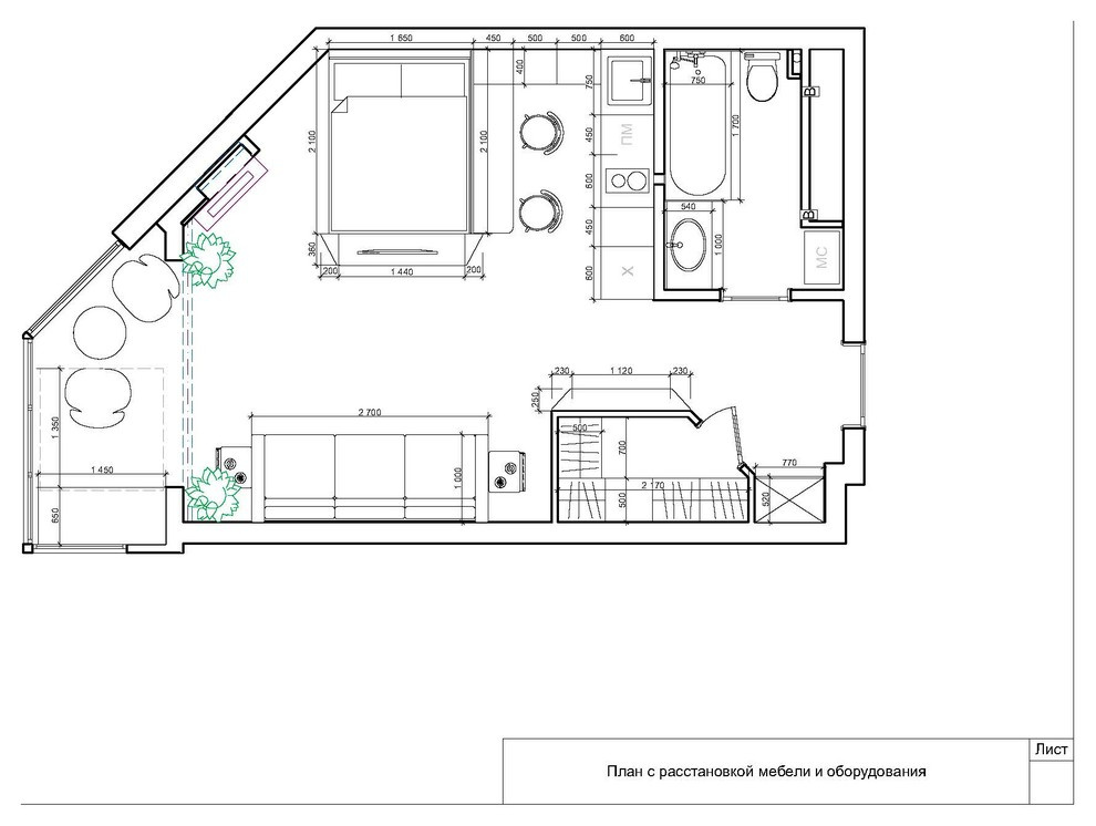 Квартира-студия с видом на море. г. Владивосток