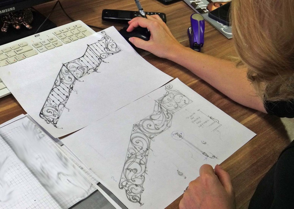 Перила в стиле Модерн в Тюмени