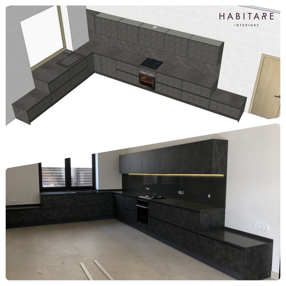 Реализация проекта кухни от Doimo Cucine ( Италия), модель Aspen