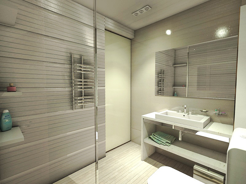 Дизайн квартиры-студии в стиле минимализм с элементами поп-арта.