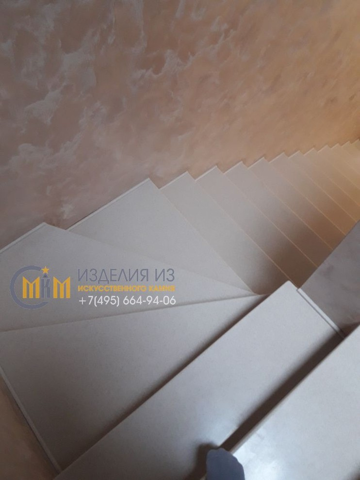 Лестница из искусственного камня