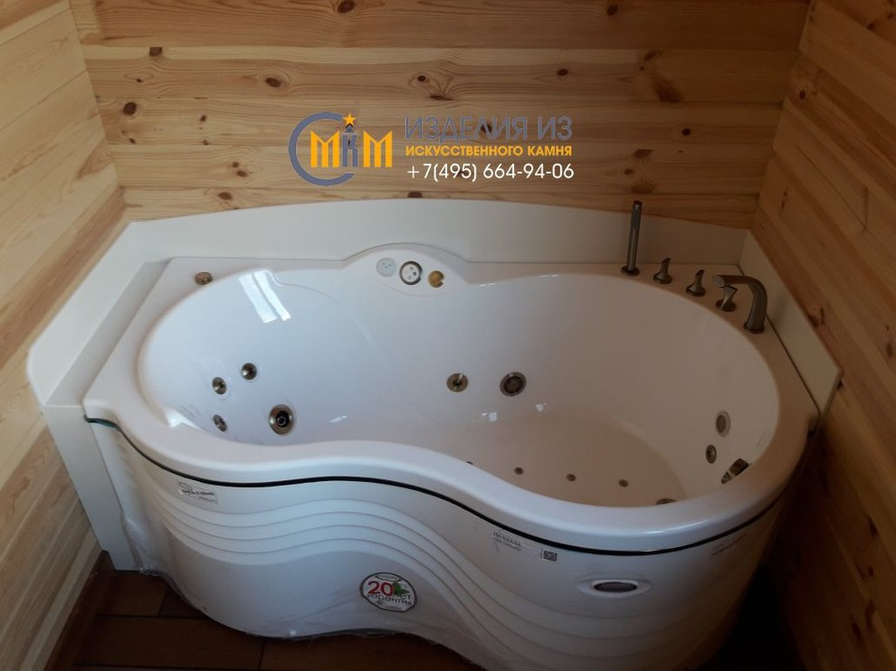 Облицовка ванной из искусственного камня