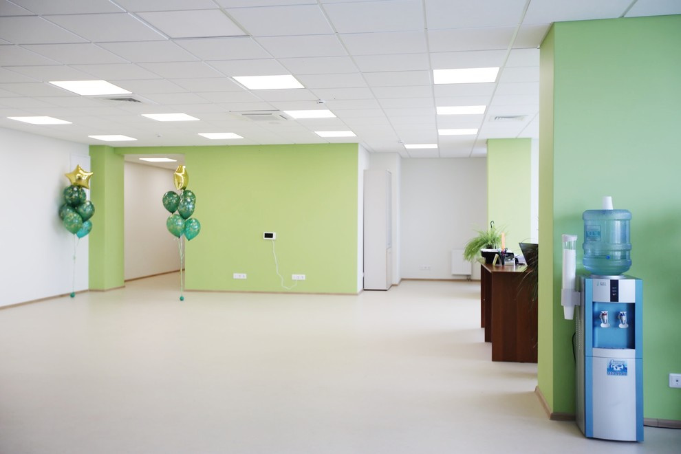 Ремонт офиса 1000 кв.м.- Холл