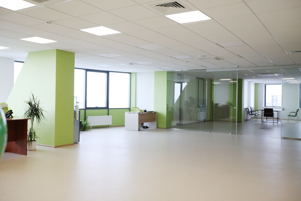 Ремонт офиса 1000 кв.м.- Холл