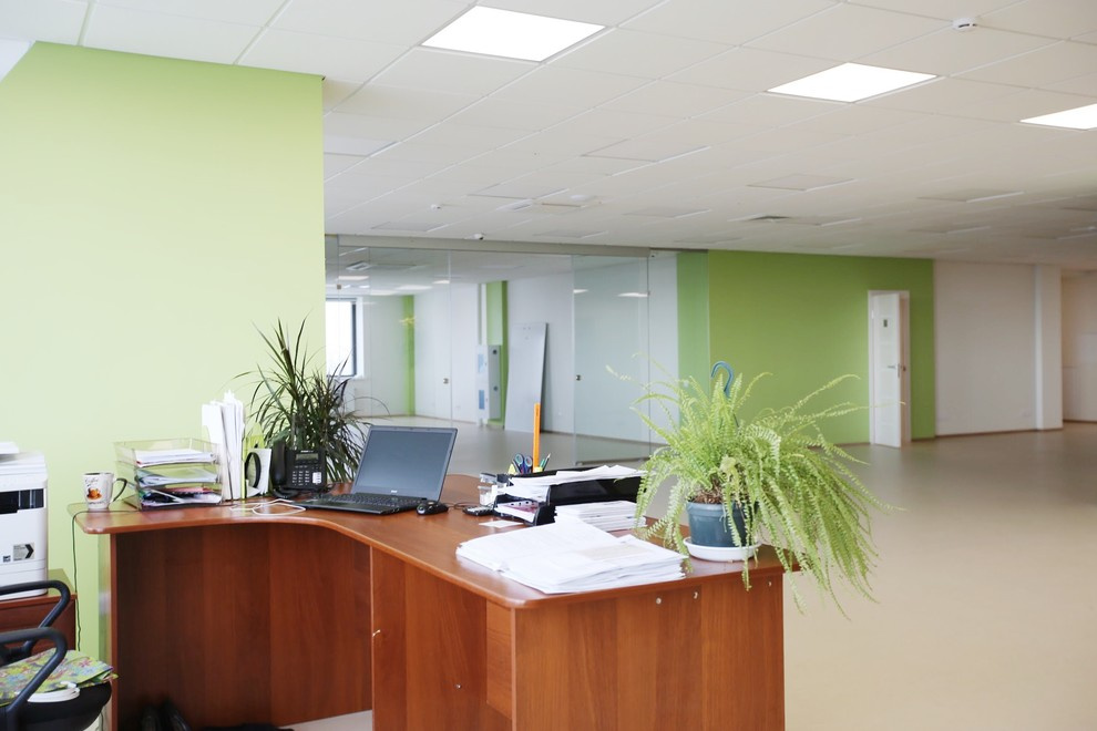 Ремонт офиса 1000 кв.м.- Холл