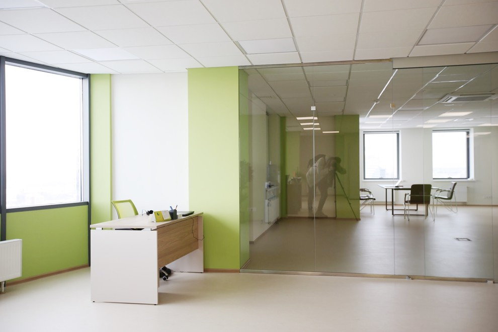 Ремонт офиса 1000 кв.м.- Холл