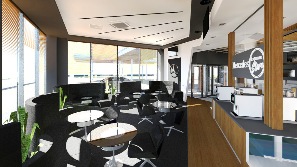 Обложка проекта: Дизайн интерьера автозаправочного комплекса с минимаркетом и кафе