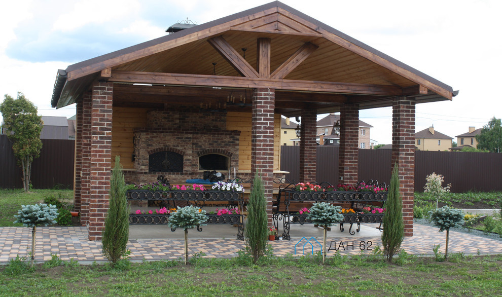 Беседка с печным комплексом