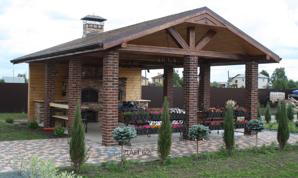 Беседка с печным комплексом