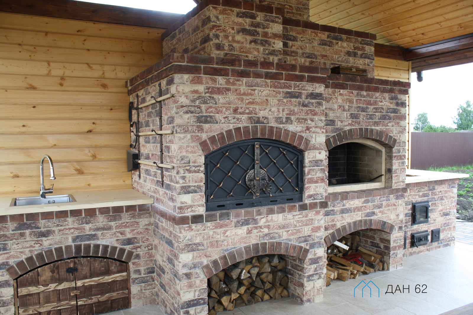 Беседка с печным комплексом