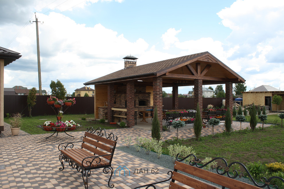 Беседка с печным комплексом