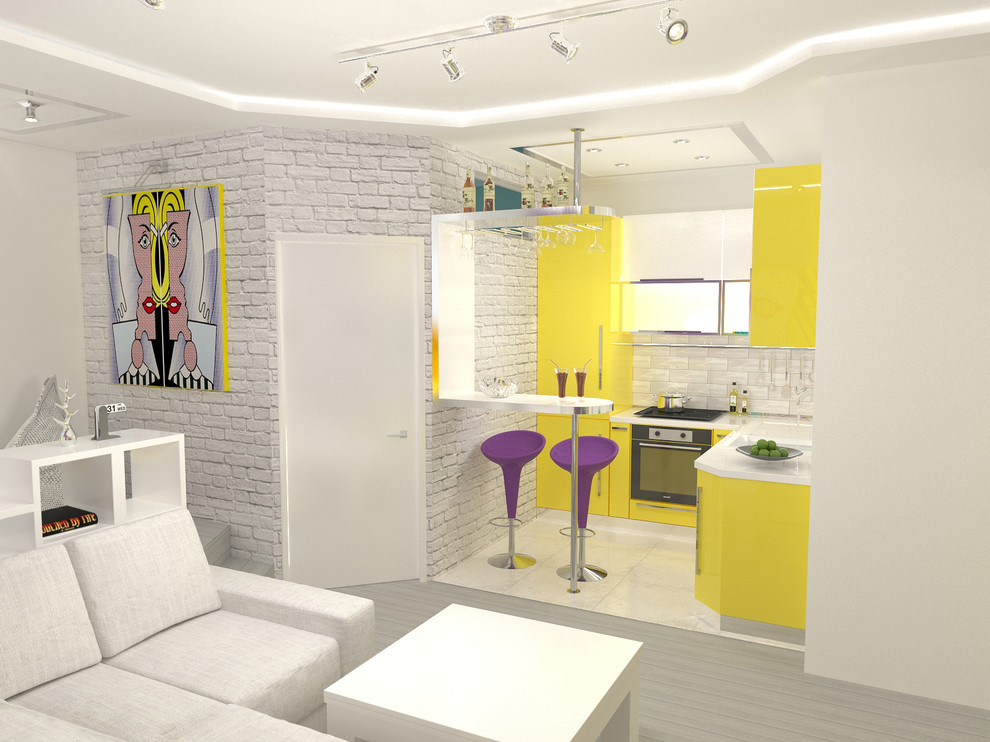 Поп-арт для музыканта 37 кв.м. ЖК АРТ