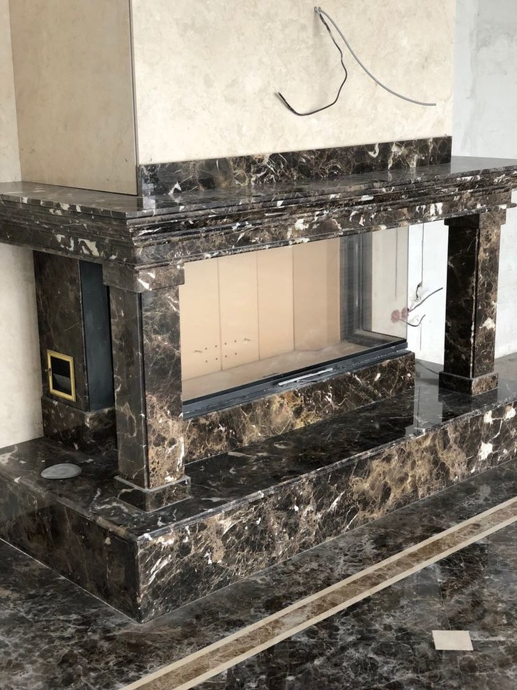 Обложка проекта: Камин из мрамора