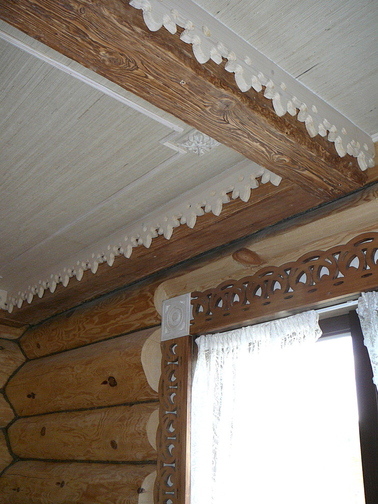 Рубленный дом. Спальня.