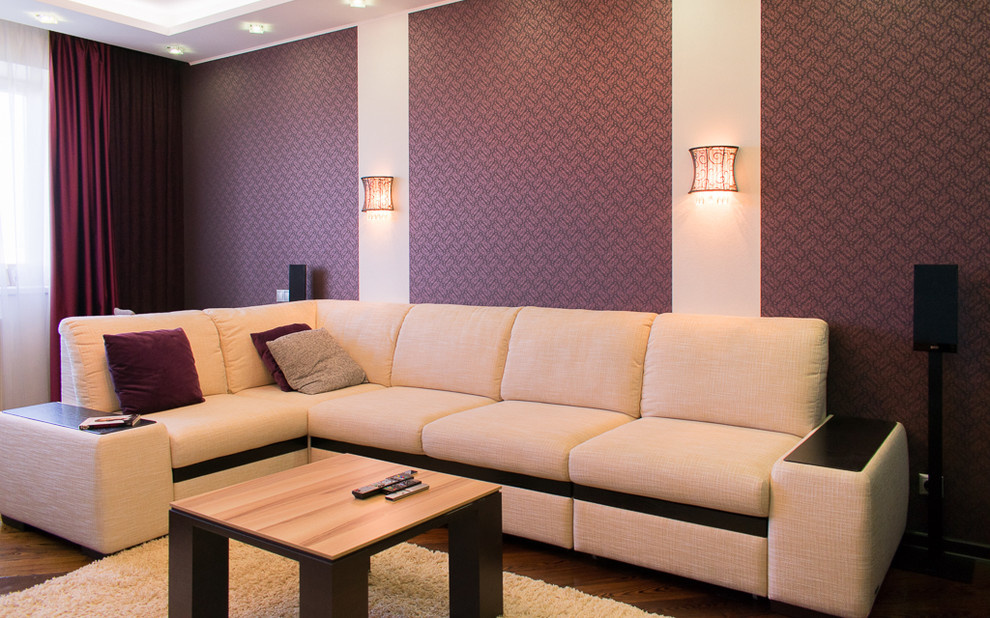 Домашний кинотеатр в гостиной. KEF, Denon, Samsung