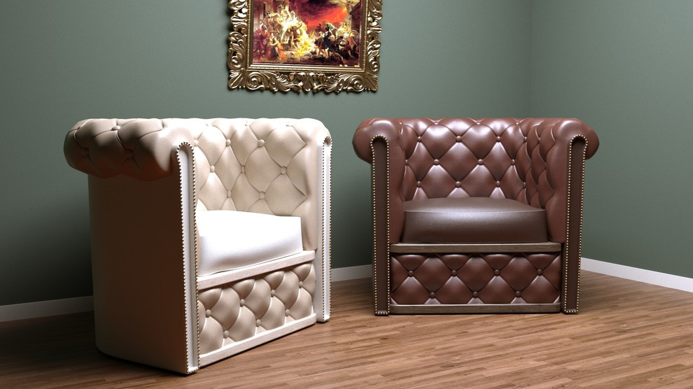 interier, modeling chesterfield