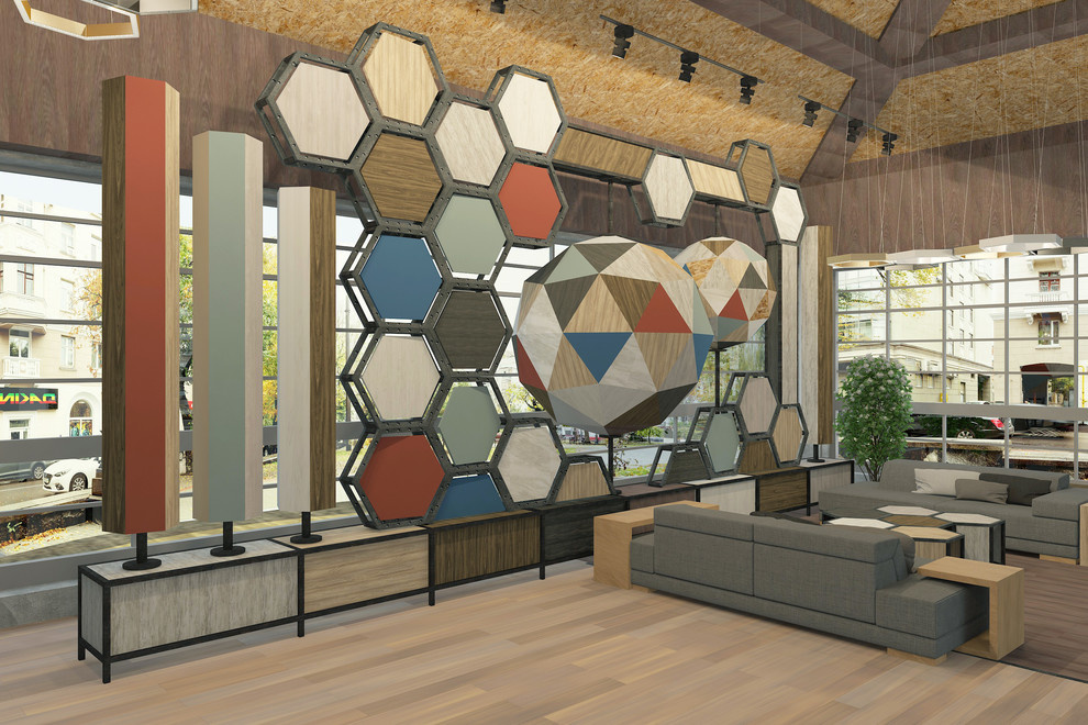 Эскиз Шоурума завода Кроношпан